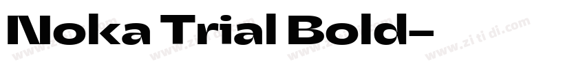 Noka Trial Bold字体转换